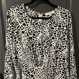 LOFT NWOT Women’s Long-sleeve animal print shirt, size 8